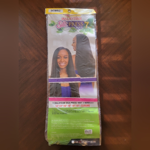 Que Mastermix Malaysian Silk Press Yaki 7PCS - Color: OT ASH BLOND - Picture 8 of 10